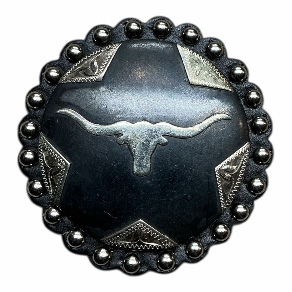 Nocona Western Belt Buckle Oval Longhorn Barbwire Brown 3702613 M&F Western